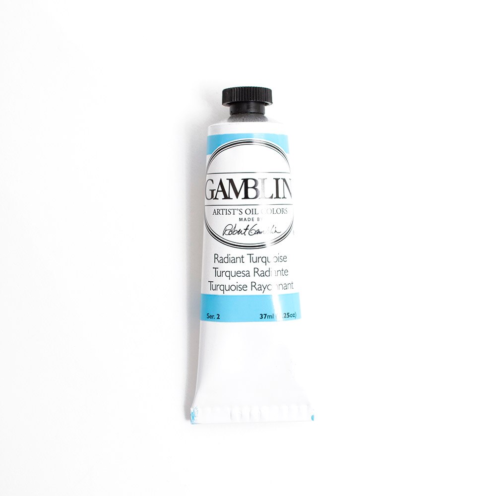 Gamblin, Oil, Art & School, Artist Grade, Paint, 37ml, 45670, Radiant Turquoise